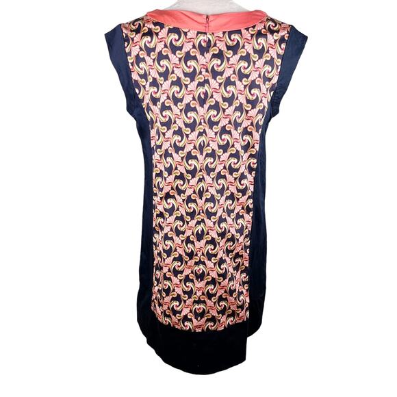 The Webster Miami Target Shift Dress 14 Sleeveless Lightweight Navy Coral - Picture 8 of 14